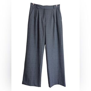 A&F Women's Grey Sloane Tailored Wide Leg Trousers, Size 31/